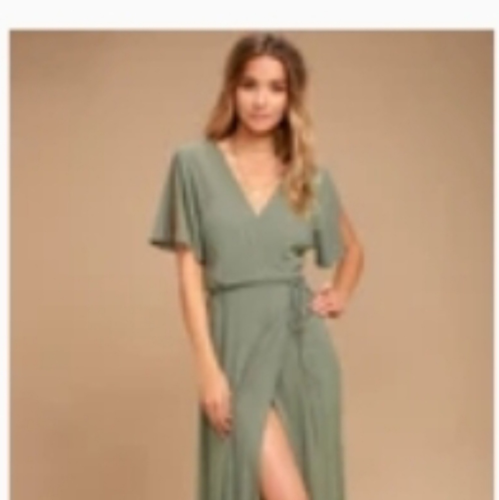 Green Wrap Dress